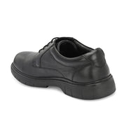Men Premium Leather Black Formal Lace-Up Shoes (AirMan-62-Black)