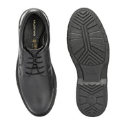 Men Premium Leather Black Formal Lace-Up Shoes (AirMan-62-Black)