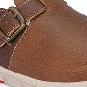 West Port Men Premium Leather Casual Mules for Men (Alliance-05-Tan)