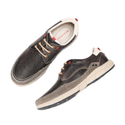 West Port Men Premium Leather Grey Casual Shoes (Alliance-60-Grey)