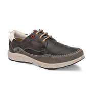 West Port Men Premium Leather Grey Casual Shoes (Alliance-60-Grey)