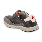 West Port Men Premium Leather Grey Casual Shoes (Alliance-60-Grey)