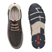 West Port Men Premium Leather Grey Casual Shoes (Alliance-60-Grey)