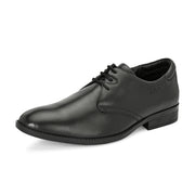 Men Premium Leather Black Lace Up Formal Shoes (Amazona-50-Black)