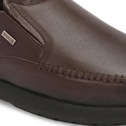 Men Premium Leather Brown Formal Slip-On Shoes (Boat-22-Brown)