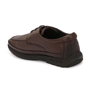 Men Premium Leather Brown Formal Lace-Up Shoes (Boat-51-Brown)