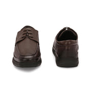 Men Premium Leather Brown Formal Lace-Up Shoes (Boat-51-Brown)