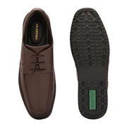 Men Premium Leather Brown Formal Lace-Up Shoes (Boat-51-Brown)