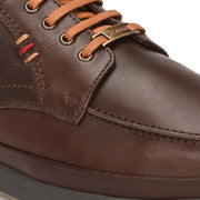West Port Men Premium Leather Brown Lace Up Shoes (Boat-61-Brown)