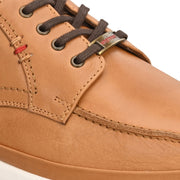 West Port Men Premium Leather Tan Lace Up Shoes (Boat-61-Tan)