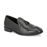 West Port Men Leather Tassel Loafers (Champion-10-Black)