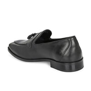 West Port Men Leather Tassel Loafers (Champion-10-Black)