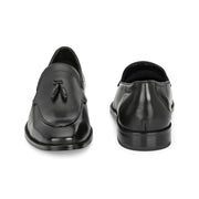 West Port Men Leather Tassel Loafers (Champion-10-Black)