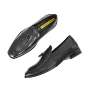 West Port Men Leather Tassel Loafers (Champion-10-Black)