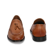 West Port Men Leather Tassel Loafers (Champion-10-Tan)