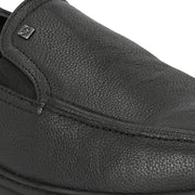Men Premium Leather Black Slip-On Formal Shoes | Available in sizes 5 UK to 12 UK (Comforter-07-Black)