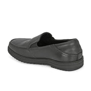 Men Premium Leather Black Slip-On Formal Shoes | Available in sizes 5 UK to 12 UK (Comforter-07-Black)