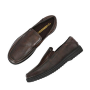 Men Premium Leather Pine Slip-On Formal Shoes | Available in sizes 5 UK to 12 UK (Comforter-07-Pine)