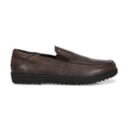 Men Premium Leather Pine Slip-On Formal Shoes | Available in sizes 5 UK to 12 UK (Comforter-07-Pine)