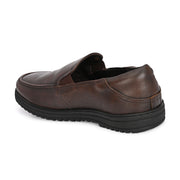 Men Premium Leather Pine Slip-On Formal Shoes | Available in sizes 5 UK to 12 UK (Comforter-07-Pine)