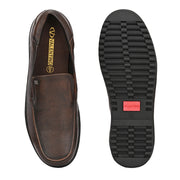 Men Premium Leather Pine Slip-On Formal Shoes | Available in sizes 5 UK to 12 UK (Comforter-07-Pine)