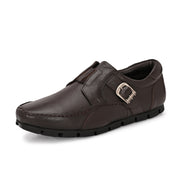 Men Premium Leather Comfort Shoes (Creative-81-Brown)