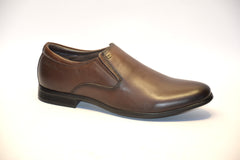 Men Premium Leather Brown Slip-On Formal Shoes (Juniper-45)