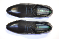 Men Premium Leather Black Lace-Up Formal Derby Shoes (Ramky-73A)