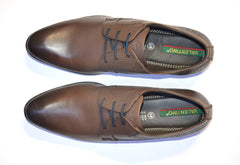 Men Premium Leather Brown Lace-Up Formal Derby Shoes (Ramky-73A)