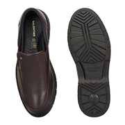 Men Premium Leather Black Formal Slip-On Shoes (Airman-02-Brown)