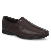 Men Premium Leather Brushoff Slip-On Formal Shoes (Gateway-02-Brushoff)