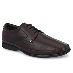 Men Premium Leather Lace-Up Formal Derby Shoes (Port-52)