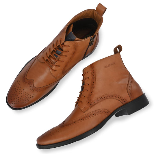 MACHO-80 TAN MEN LEATHER BOOT