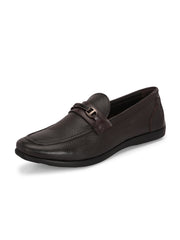 Men Premium Leather Brown Slip-On Formal Shoes (Astra-31)