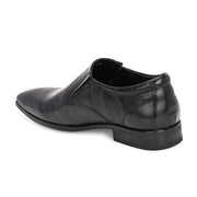 Men Premium Leather Slip-On Formal Shoes (Endure-21-Black)