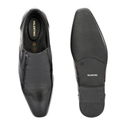 Men Premium Leather Slip-On Formal Shoes (Endure-21-Black)