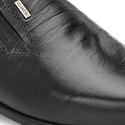 Men Premium Leather Slip-On Formal Shoes (Endure-25-Black)