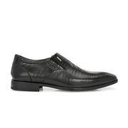 Men Premium Leather Slip-On Formal Shoes (Endure-25-Black)