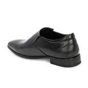 Men Premium Leather Slip-On Formal Shoes (Endure-25-Black)