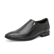 Men Premium Leather Slip-On Formal Shoes (Endure-25-Black)
