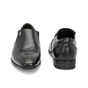 Men Premium Leather Slip-On Formal Shoes (Endure-25-Black)