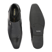 Men Premium Leather Slip-On Formal Shoes (Endure-25-Black)