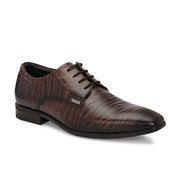 Men Premium Leather Formal Lace Up Shoes (Endure-65-Brown)