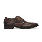 Men Premium Leather Formal Lace Up Shoes (Endure-65-Brown)