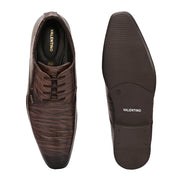Men Premium Leather Formal Lace Up Shoes (Endure-65-Brown)