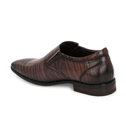 Men Premium Leather Slip-On Formal Shoes (Endure-25-Brown)