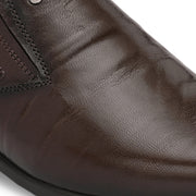 Men Premium Leather Slip-On Formal Shoes (Endure-21-Brown)