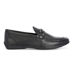 Men Premium Leather Black Slip-On Formal Shoes (Astra-31)