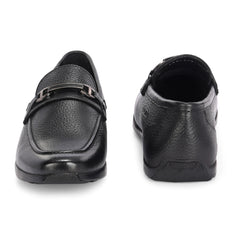 Men Premium Leather Black Slip-On Formal Shoes (Astra-31)