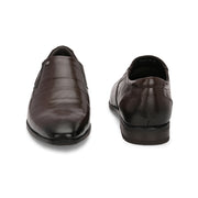 Men Premium Leather Slip-On Formal Shoes (Endure-21-Brown)